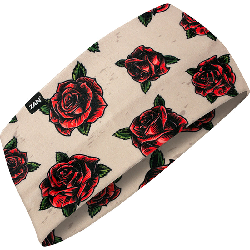 ZAN HEADGEAR 2504-0583 HBL207 SportFlex® Headband tattoo roses