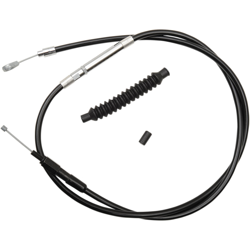 LA Choppers Black Vinyl Clutch Cable 18"- 20" Ape Hanger Handlebars - LA-8100C19B For Harley Softail 1996-2006