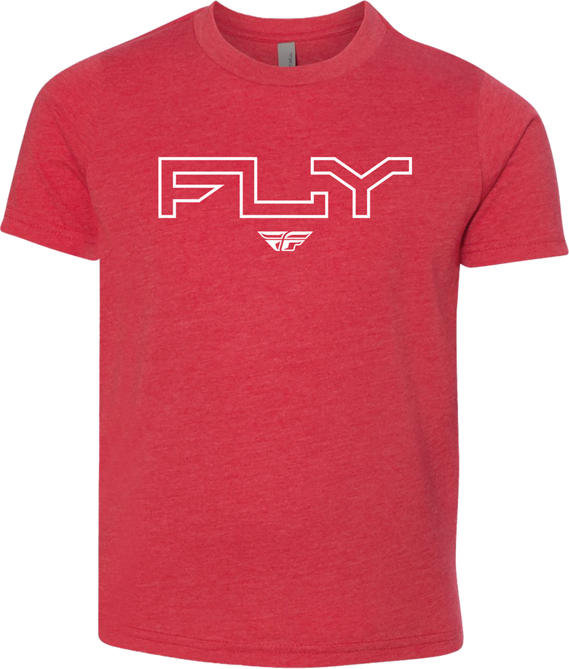 Fly Racing 354-0309YL 354-0309YL YOUTH FLY EDGE TEE RED YL