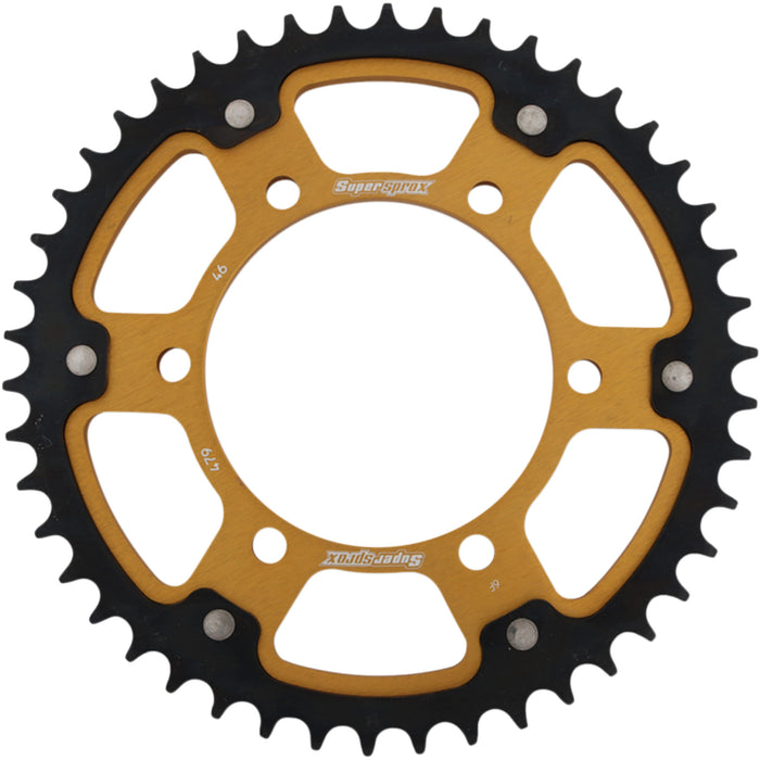 SUPERSPROX 1210-2007 RST-479-46-GLD Stealth Rear Sprocket 46 tooth - gold - kawasaki