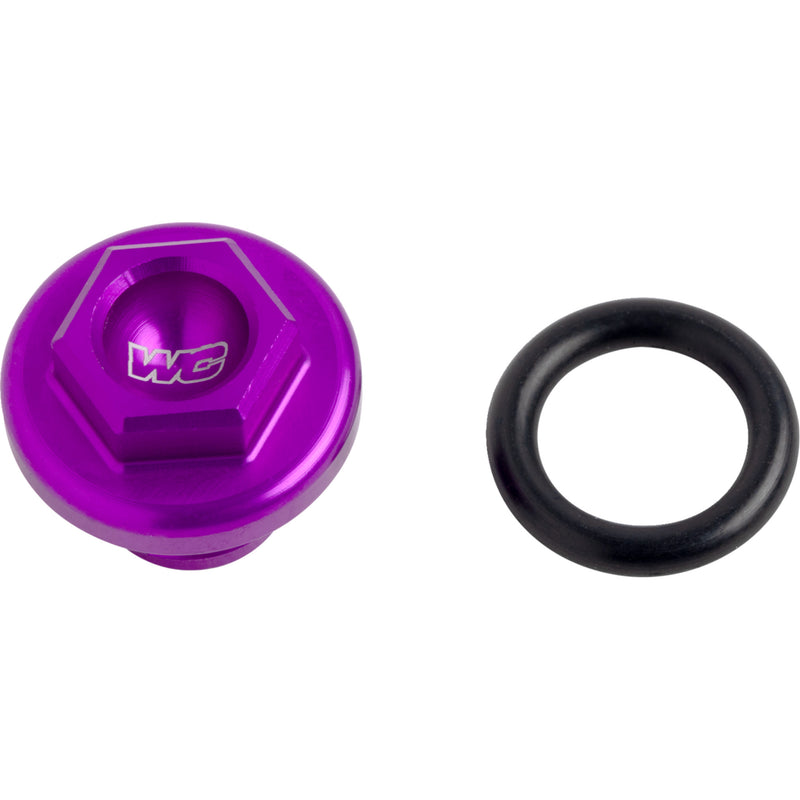 WORKS CONNECTION 0950-1039 24-P079 Aluminum Oil Filler Plug Oil Fill Plug - Purple - Honda