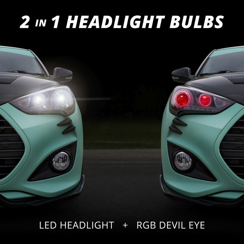 Xk Glow RGB H4 LED Bulb Kit - XK045004-H4-M