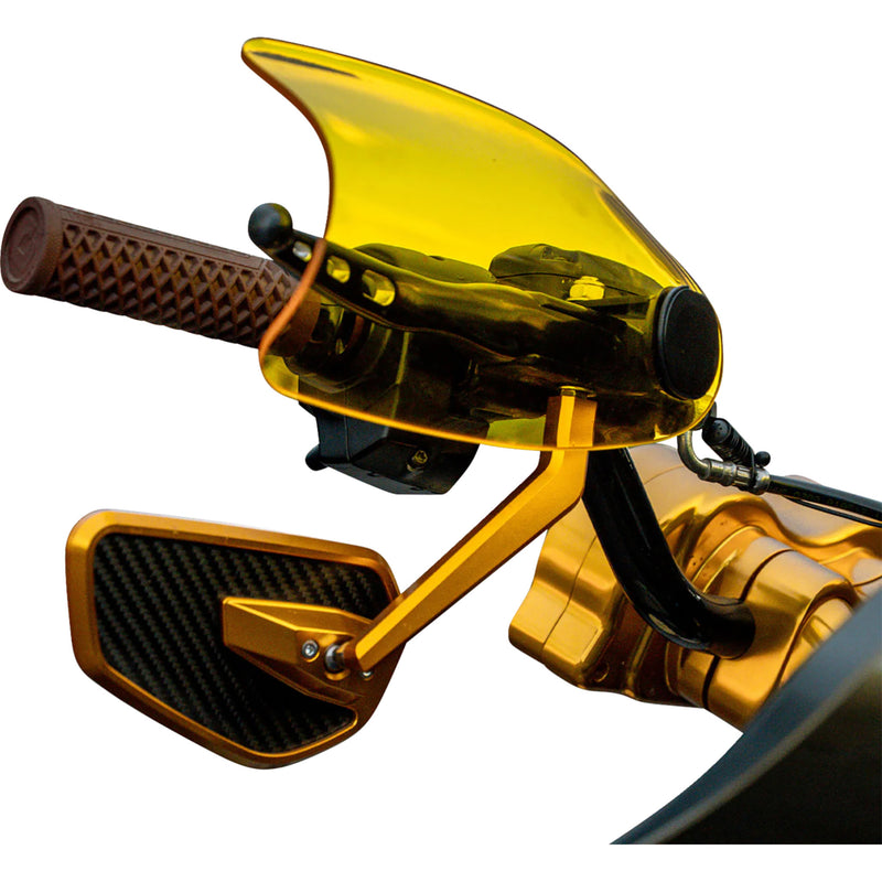 KLOCK WERKS 0635-2828 KWS-01-0131-CC Flare® Handguards harley-davidson cable clutch - yellow