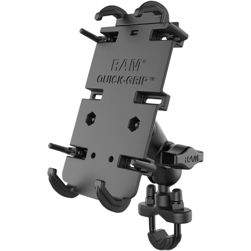 RAM MOUNTS 0636-0158 RAM-B-149ZA-PD4 Quick Grip Phone Mount with U-Bolt Base Phone Mount - XL - Quick Grip™ - U-Bolt Base