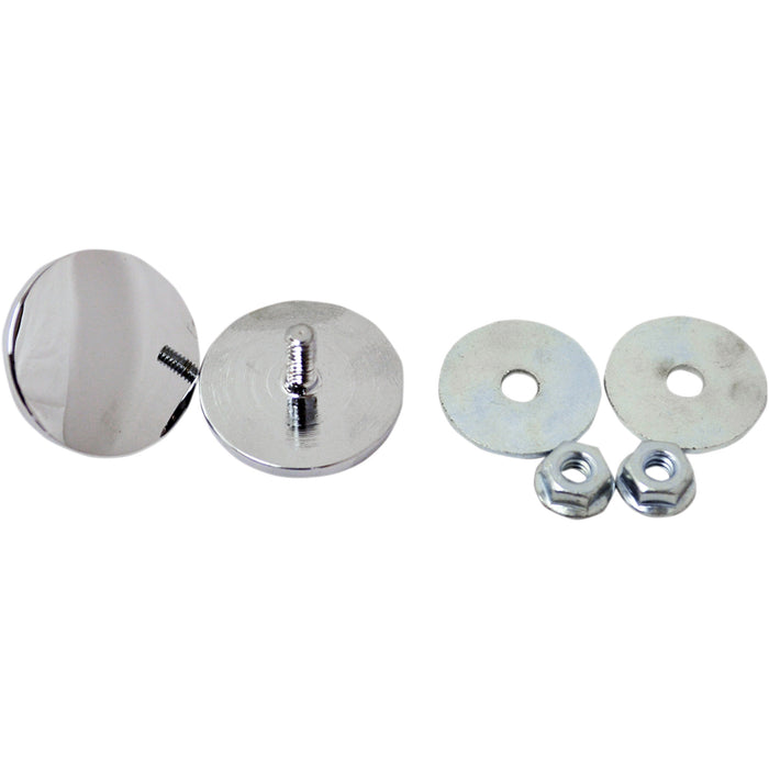 LA CHOPPERS 2202-0205 LA-9001-00 Fairing Mirror Hole Plugs Fairing Mirror Removal Plug - Chrome