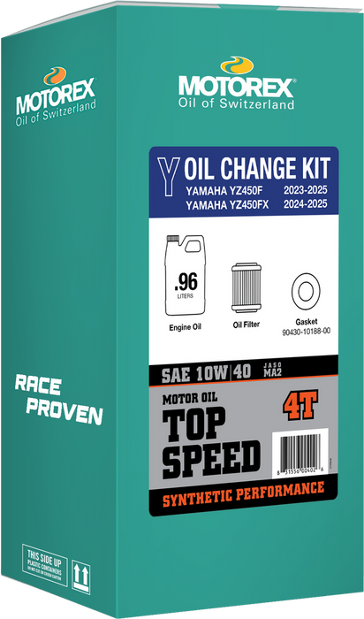 Motorex 580-1362 311246 TOP SPEED OIL CHANGE KIT 0.96L 10W/40 YAM