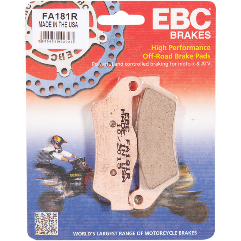 EBC Brake Pad - FA181R For Sherco Dirt Bikes 2004-2024 | Gas Gas Dirt Bikes 2003-2009 | Husaberg Dirt Bikes 1999-2005 | ATK Dirt Bikes 2003-2009
