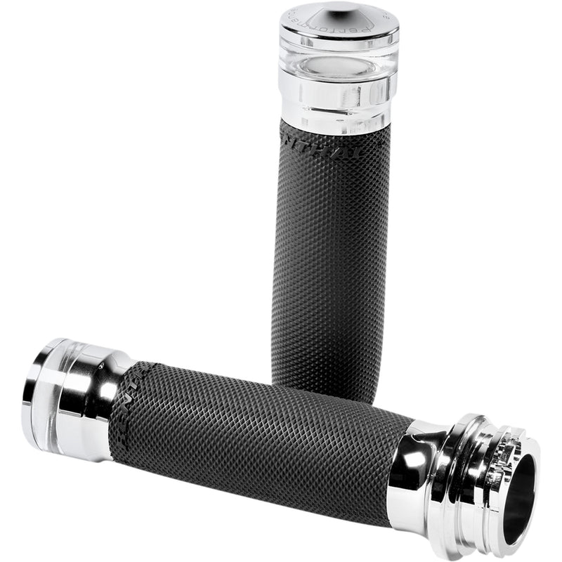 Performance Machine (pm) Contour Grips - 0063-2101M-CH For Harley Motorcycles 1980-2020