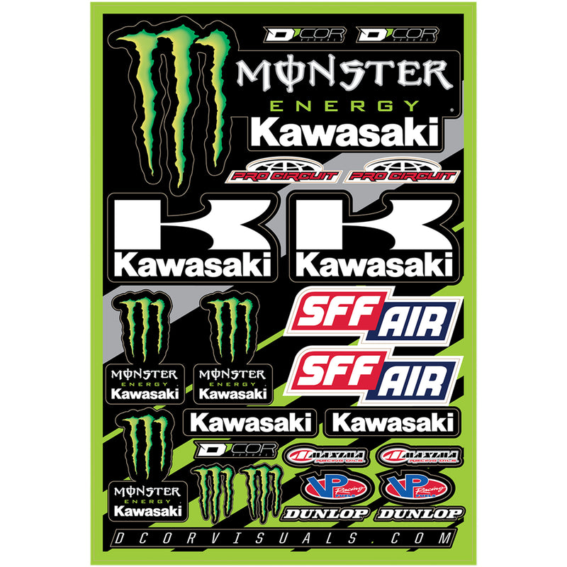 D'COR VISUALS 4320-2235 40-20-116 Decal Sheet monster energy - kawasaki