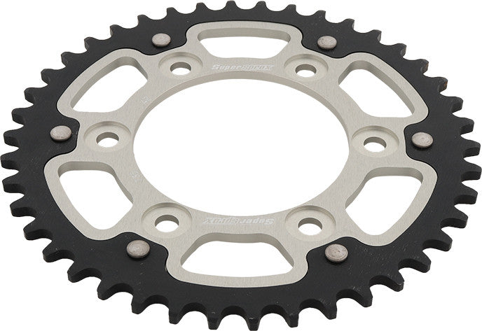 Supersprox Rear Stealth Sprocket Aluminum Steel 42T-520 SLV DUC - RST-735-42-SLV Ducati Motorcycles 1991-2014