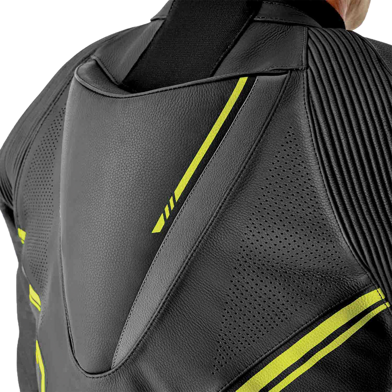 Rst 556-3604246 103604F.YEL-46 S1 D3O SUIT BLK/GRY/FLO YEL LEATHER XL