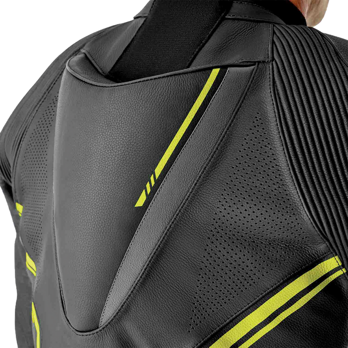 Rst 556-3604242 103604F.YEL-42 S1 D3O SUIT BLK/GRY/FLO YEL LEATHER MD