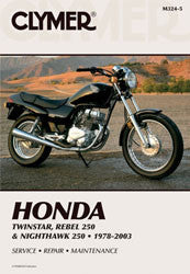 Clymer 27-M324 CM3245 REPAIR MANUAL HON TWINSTAR 250