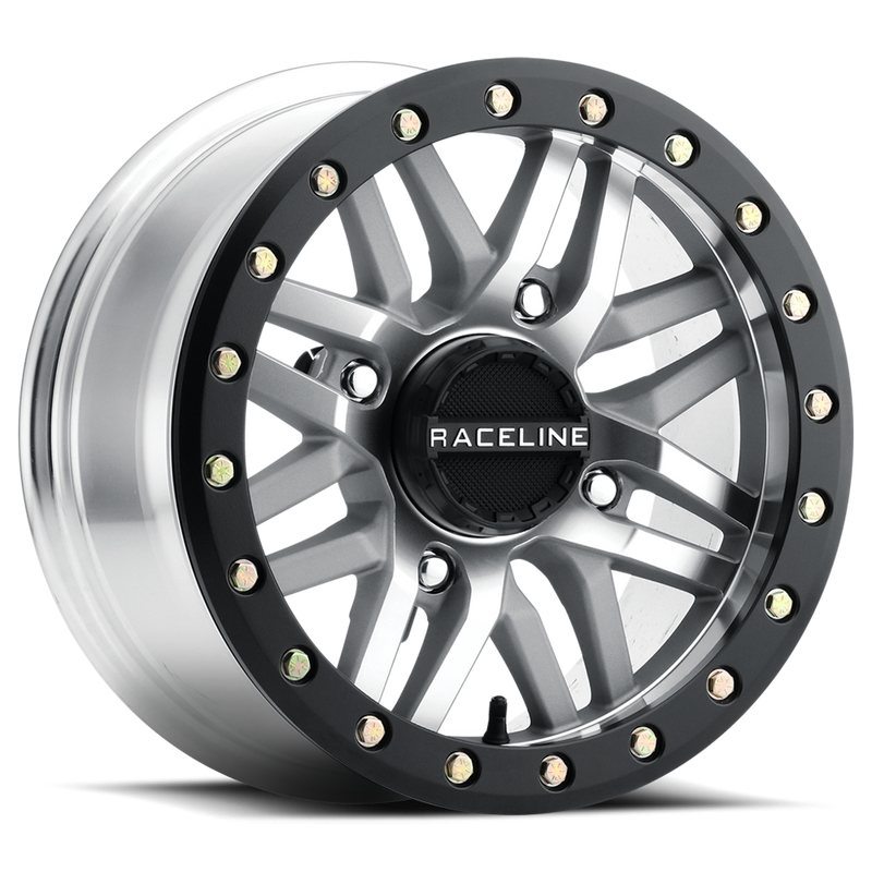 Raceline Wheels Ryno Bdlk Wheel 15X7 4/137 5+2 (+10MM) Black AS Cast - A91MA-57037+10 Honda UTVs 2016-2023