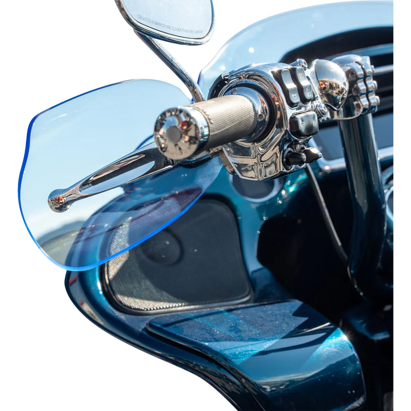 KLOCK WERKS 0635-2819 KWS-01-0128-CC Flare® Handguards harley-davidson cable clutch - blue ice