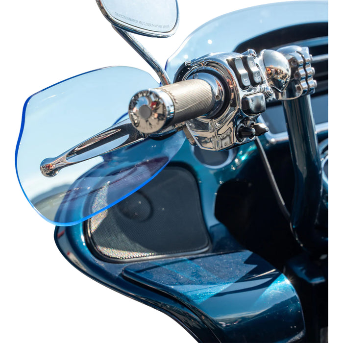 KLOCK WERKS 0635-2819 KWS-01-0128-CC Flare® Handguards harley-davidson cable clutch - blue ice