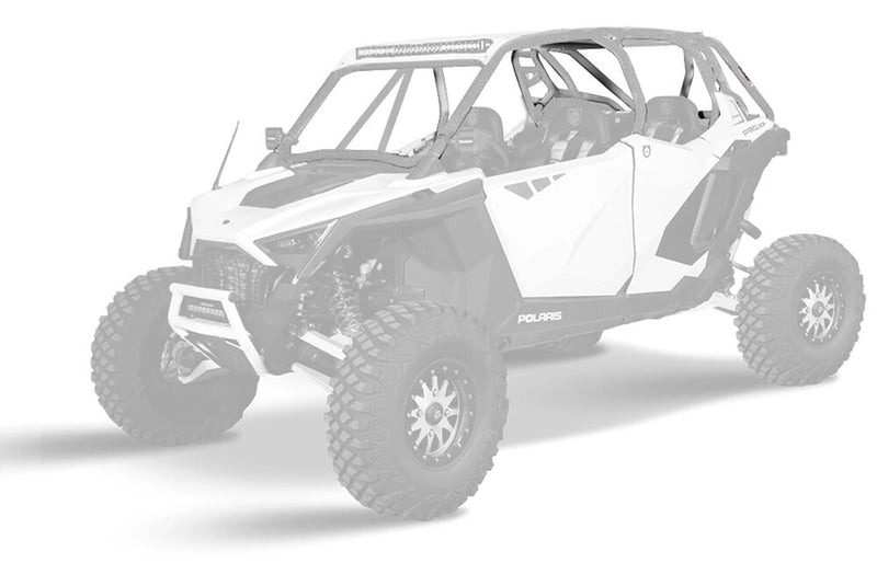 Pro Armor PRO XP Cage With V Intrusion Sparkle Silver Metallic - P1910C050SSM Polaris RZR 2020-2022