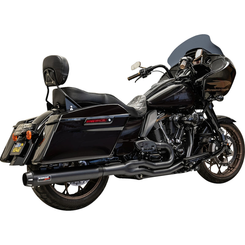 Bassani Xhaust 2-Into-1 Exhaust System - 1F58RBE For Harley Touring 2017-2026