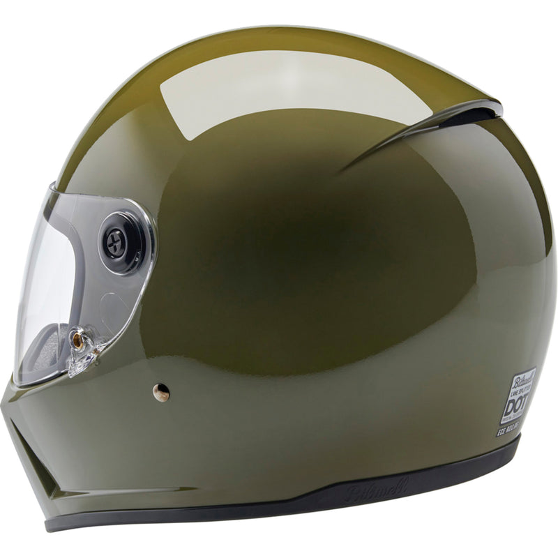 BILTWELL Lane Splitter 22.06 Helmet Gloss - Olive Green