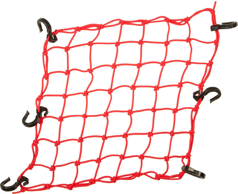 Powertye 28-2026 50151 CARGO NET ADJUSTABLE RED 15"X15"
