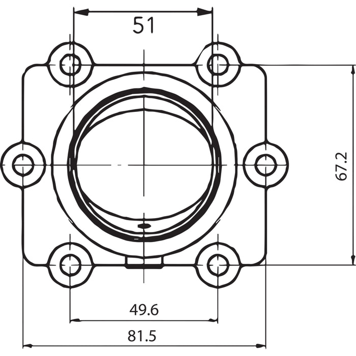 KIMPEX 07-100-56 301741 Carburetor Mounting Flange arctic cat