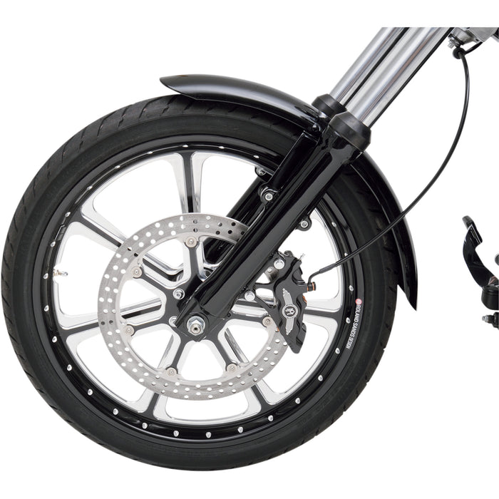 PERFORMANCE MACHINE (PM) 1701-0301 0051-2913-BM Six-Piston Differential-Bore Front Caliper - 6 Piston Caliper - 13" - Left - Contrast Cut