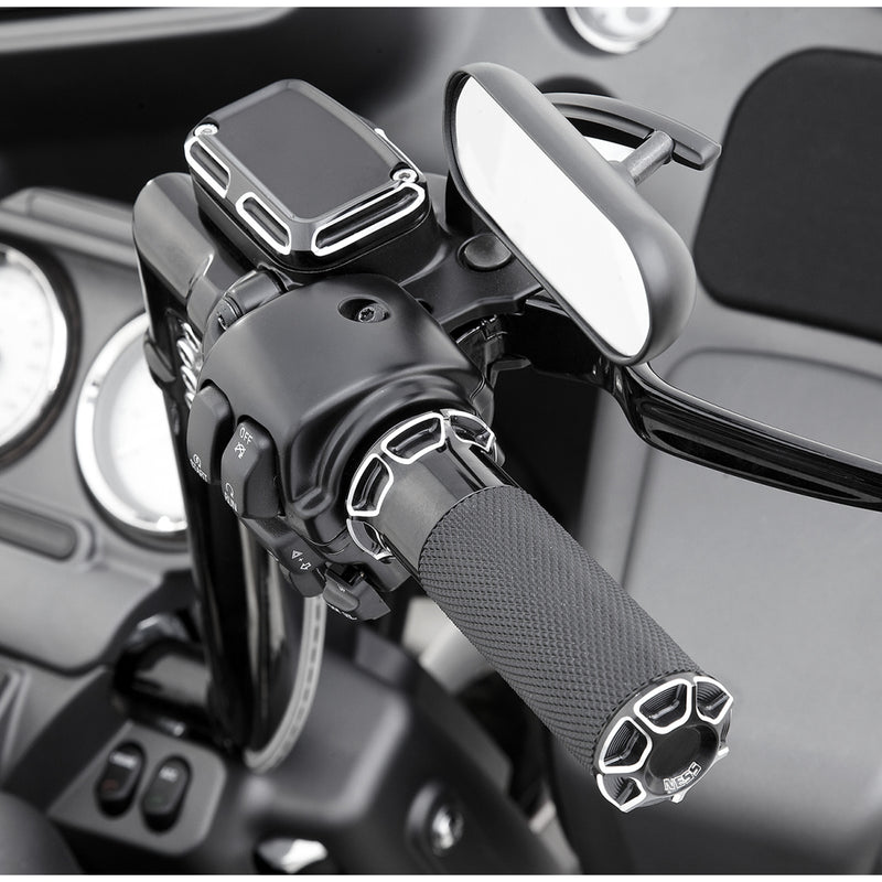 Arlen Ness Beveled Fusion Grips - 07-331 For Harley Motorcycles 1976-2022