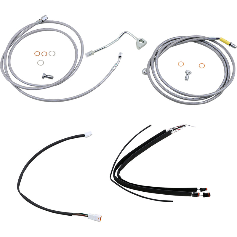 Burly Brand Complete Cable Kit - B30-1233 For Harley Touring 2017-2020
