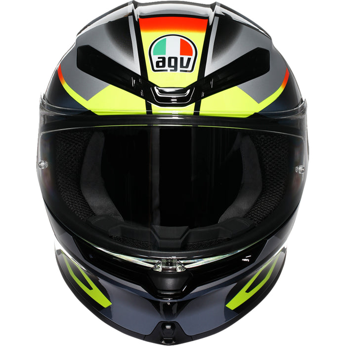AGV K6 S Erazer Helmet - Black/Red/Yellow Fluo
