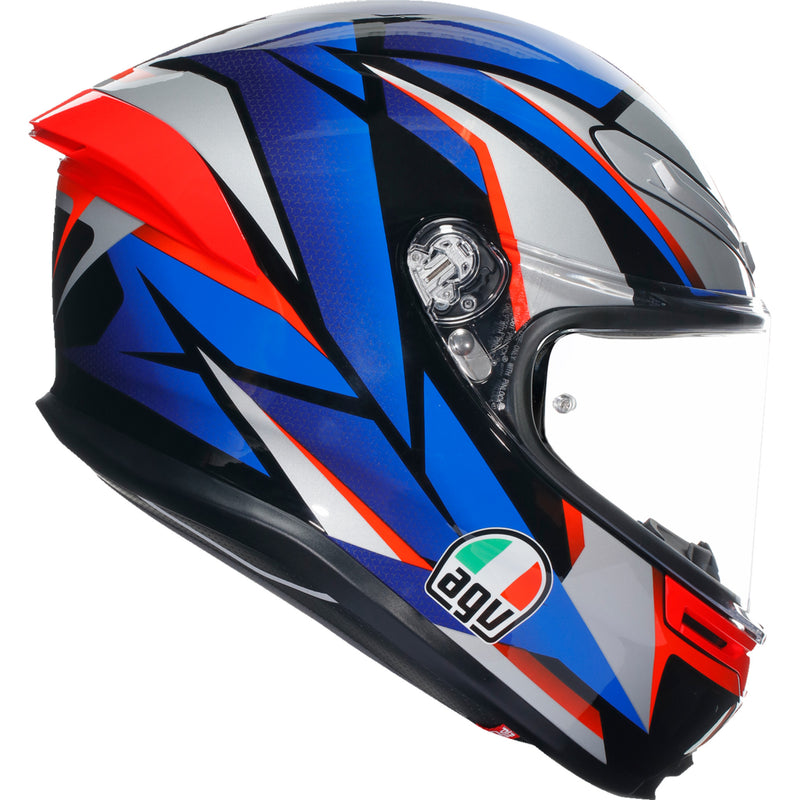 AGV 0101-15631 21183950020152X K6 S Slashcut Helmet K6 S Helmet - Slashcut - Black/Blue/Red - 2XL