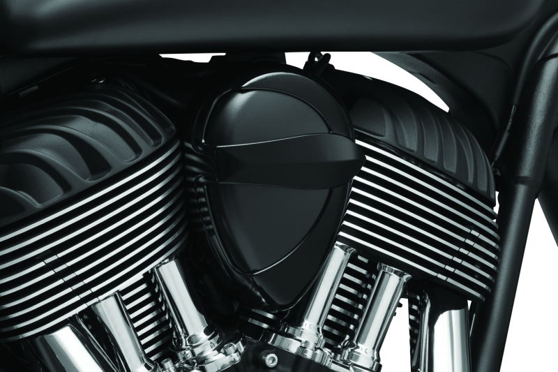 Kuryakyn 5698 Horn Cover John Shope Series Black - Photo - Primary