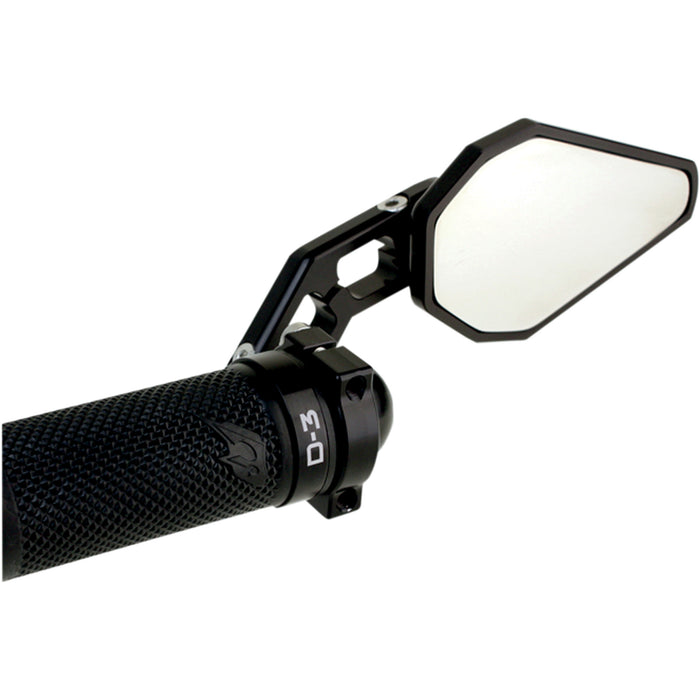 DRIVEN RACING 0640-0720 DXM-BK D-Axis Bar End Mirror D-Axis Bar-End Mirror - Black