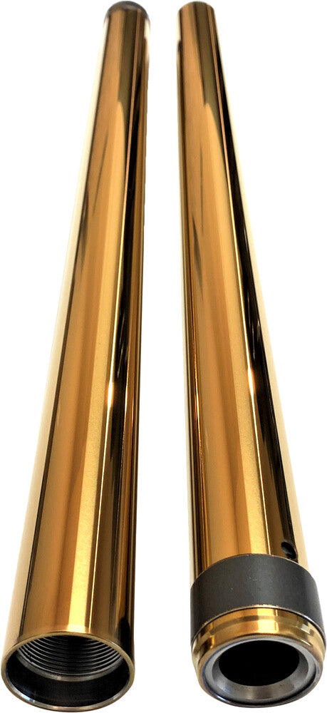 Pro One Gold Fork Tubes 39MM 26 1/4" - 105030G For Harley 1987-2019