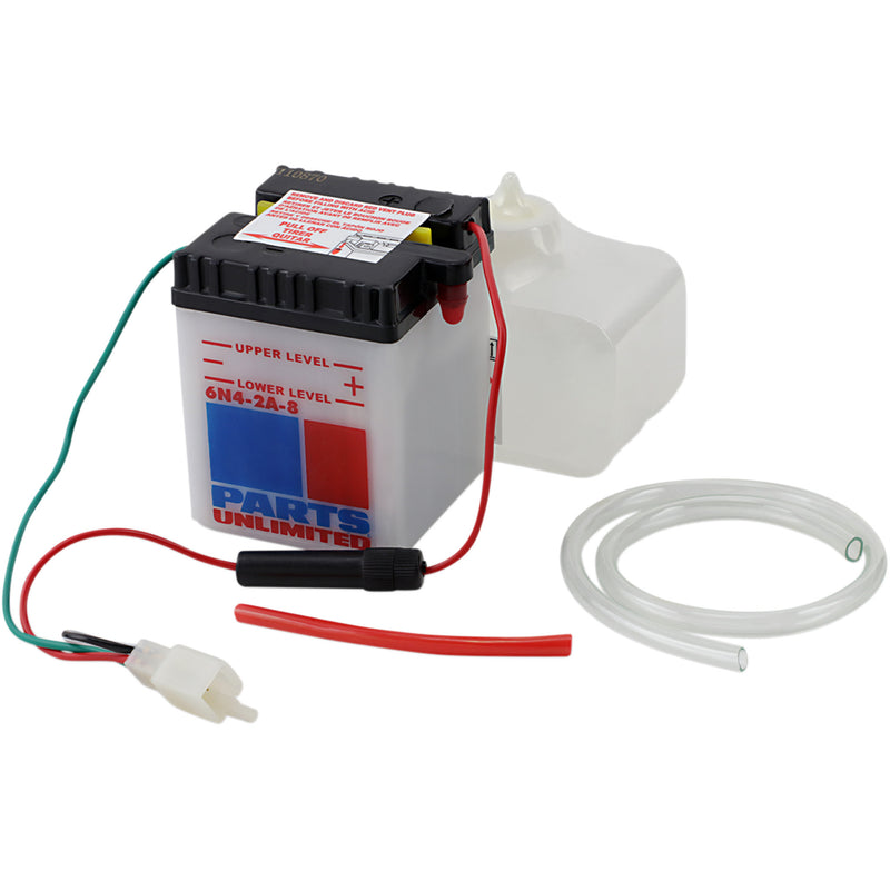 PARTS UNLIMITED 2113-0121 Conventional Battery Kit Battery - 6N4-2A-8
