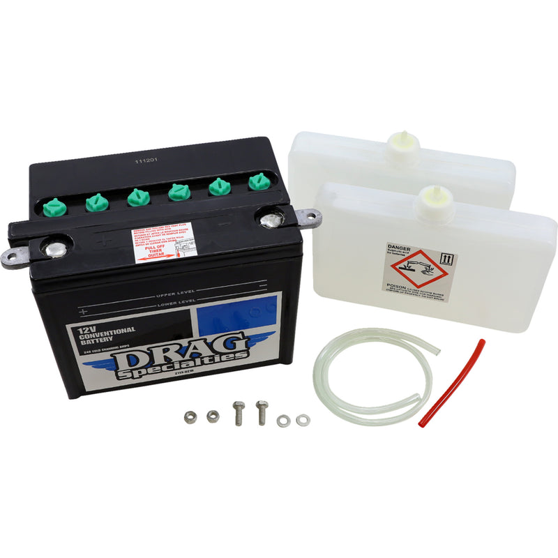 Drag Specialties Battery - 2113-0216 For Harley Electra Glide / Touring / Sportster 1965-1984