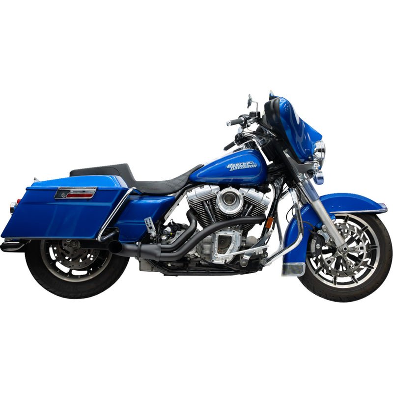 Trask BMF 2-Into-1 Exhaust System - TM-5745BK For Harley Touring 2000-2016