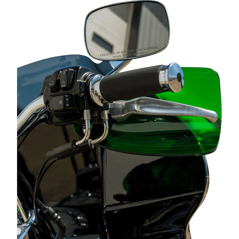 KLOCK WERKS 0635-2832 KWS-01-0132-HC Flare® Handguards harley-davidson hydraulic clutch - green