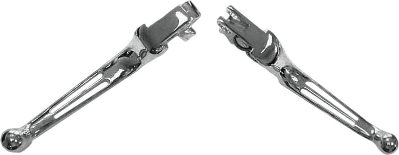 Harddrive 053525 2-Slot Lever SET Chrome BIG Twin For Harley Motorcycles 2007-2017