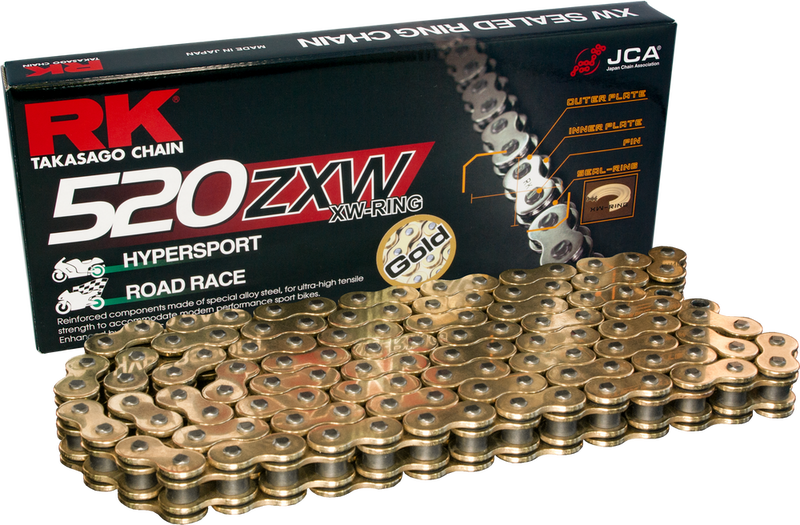 Rk Excel 691-5001G GB520ZXW-120 GB520ZXW DRIVE CHAIN GOLD 520 X 120