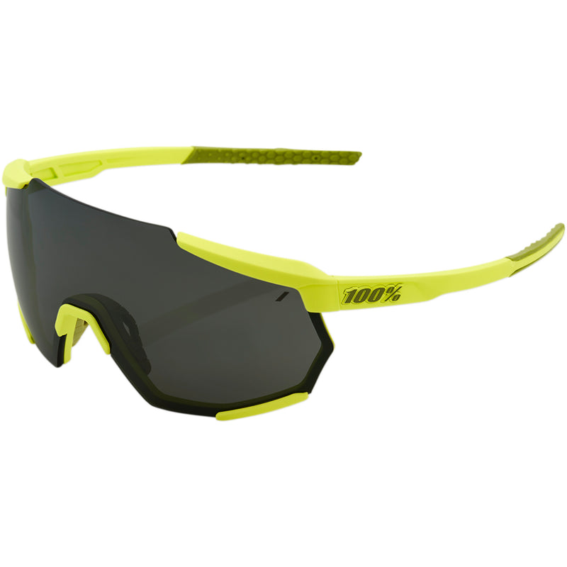 100% 2610-1190 61037-004-61 Racetrap Performance Sunglasses Racetrap Sunglasses - Yellow - Black Mirror Lens
