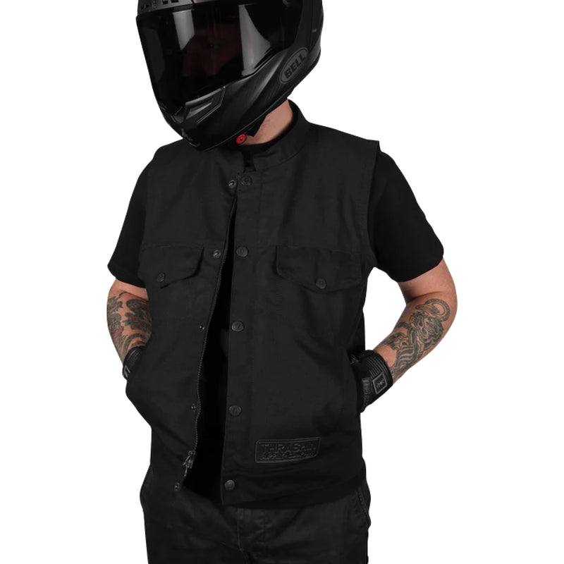 THRASHIN SUPPLY CO. Nightrider v2 Riding Vest Black