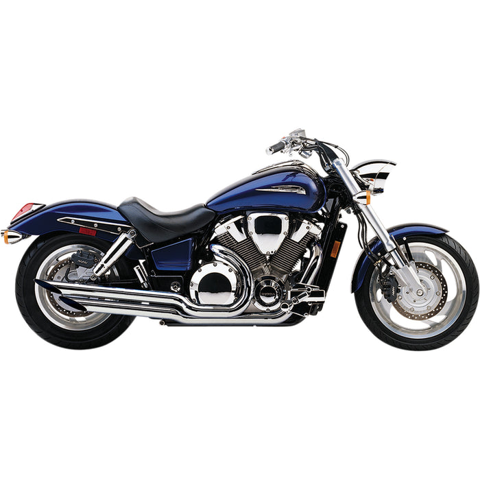 COBRA BLV1675SC 1675SC Angled Slashcut Exhaust System Angled Slashcut Exhaust - Chrome - VTX1800C/F