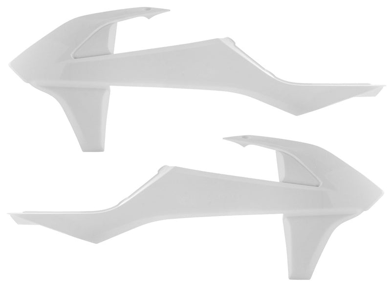 Acerbis Radiator Shrouds White - 2421080002 KTM Dirt Bikes 2016-2019