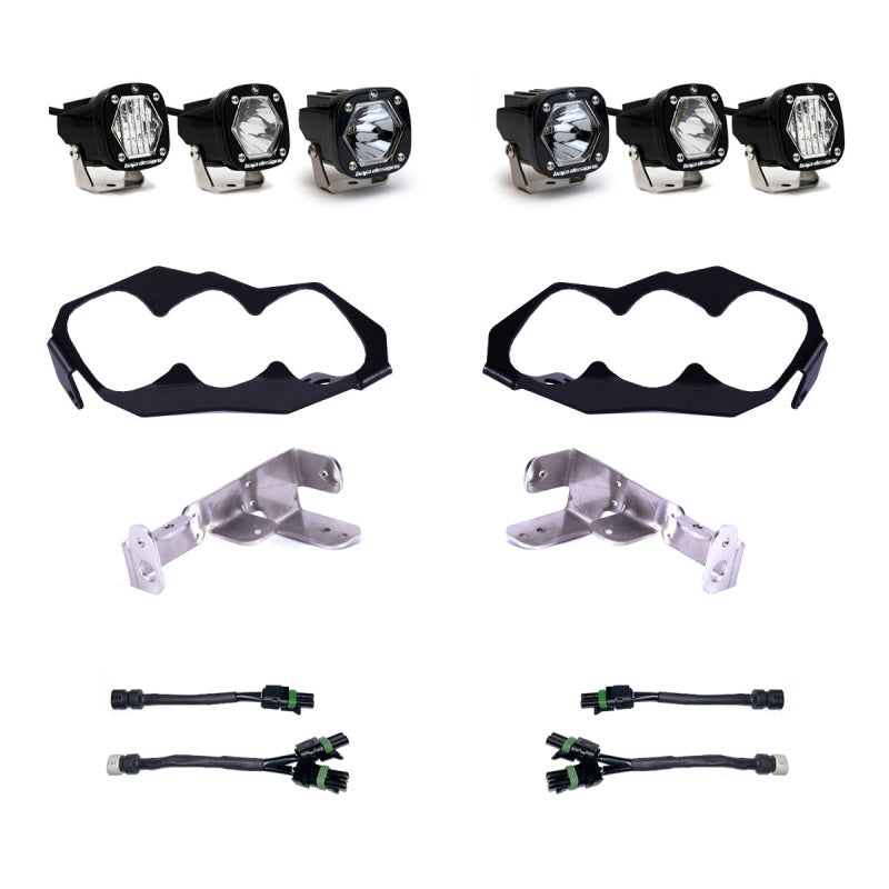 Baja Designs 448204 2024 Can-am Maverick R Triple S1 Unlimited Headlight Kit - User 1