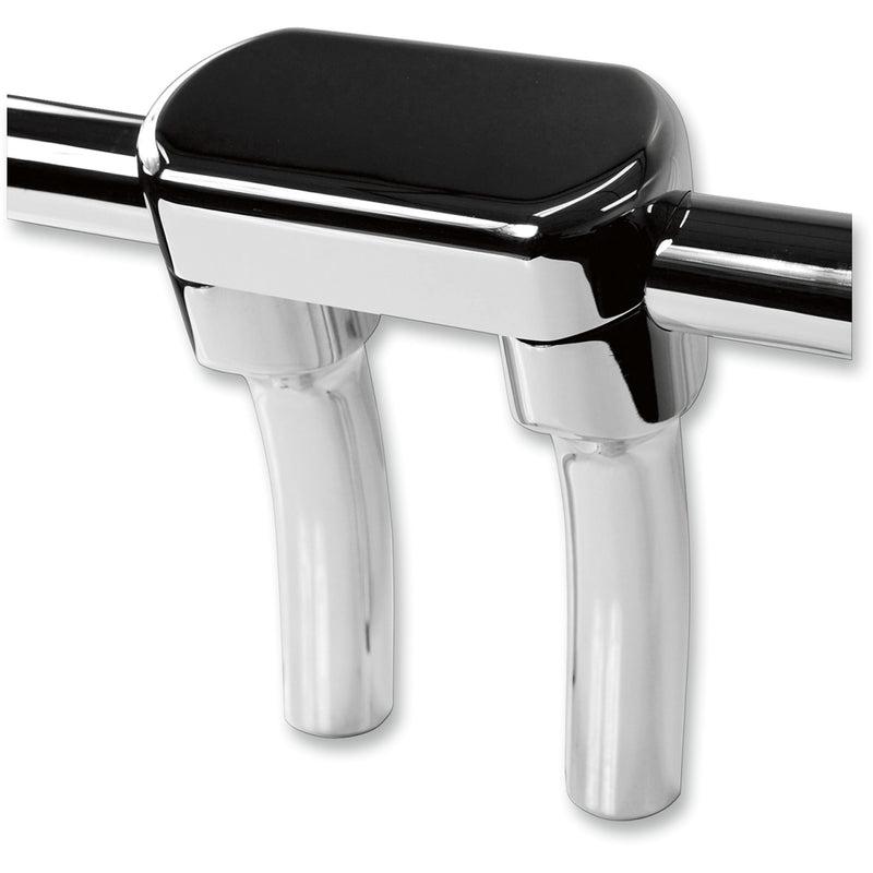 LA CHOPPERS 0602-0628 LA-7446-05 Hefty Handlebar Riser & Top Clamp Kit - Risers - Hefty - Top - 5-1/2" - Chrome