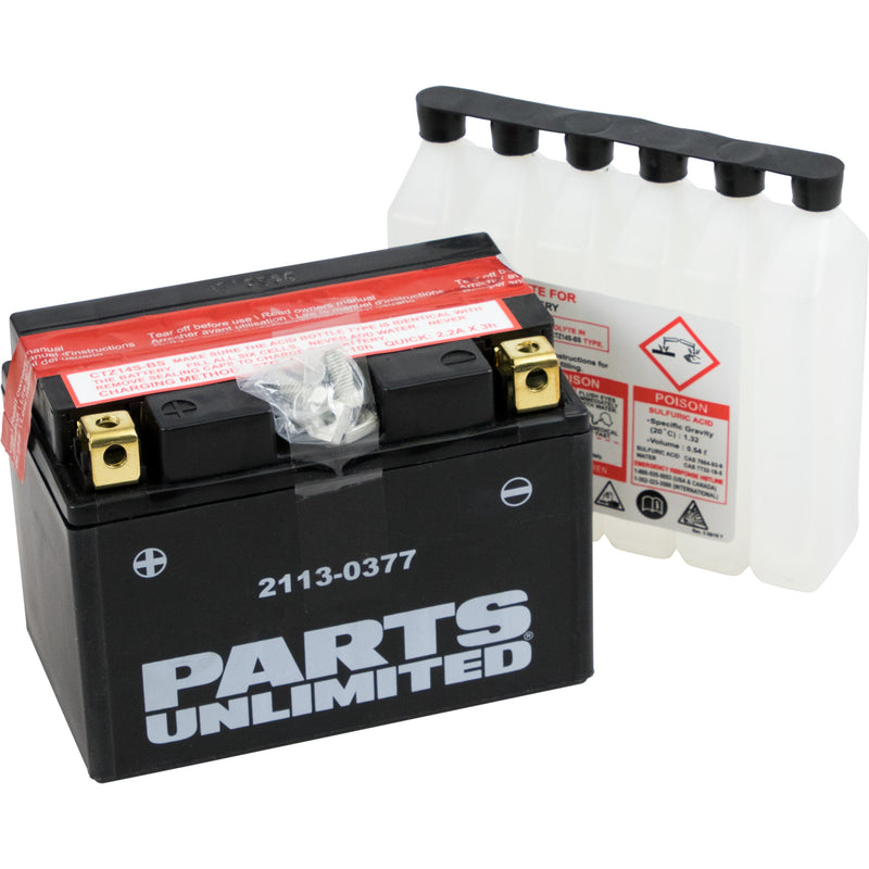 Parts Unlimited Battery - 2113-0377 For Honda Motorcycles 1985-2020 | BMW R1200GS Adventure 2009-2017 | Kawasaki Concours 2014-2015