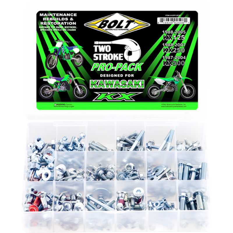 Bolt Hardware - KXPP-2STK Kawasaki KX 500 / KX 250 / KX 125 1987-2007