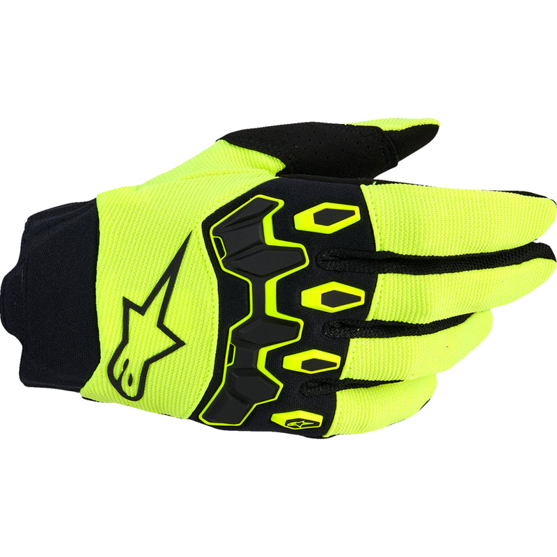 ALPINESTARS Youth Full Bore V2 Gloves Fluo - Yellow/Black