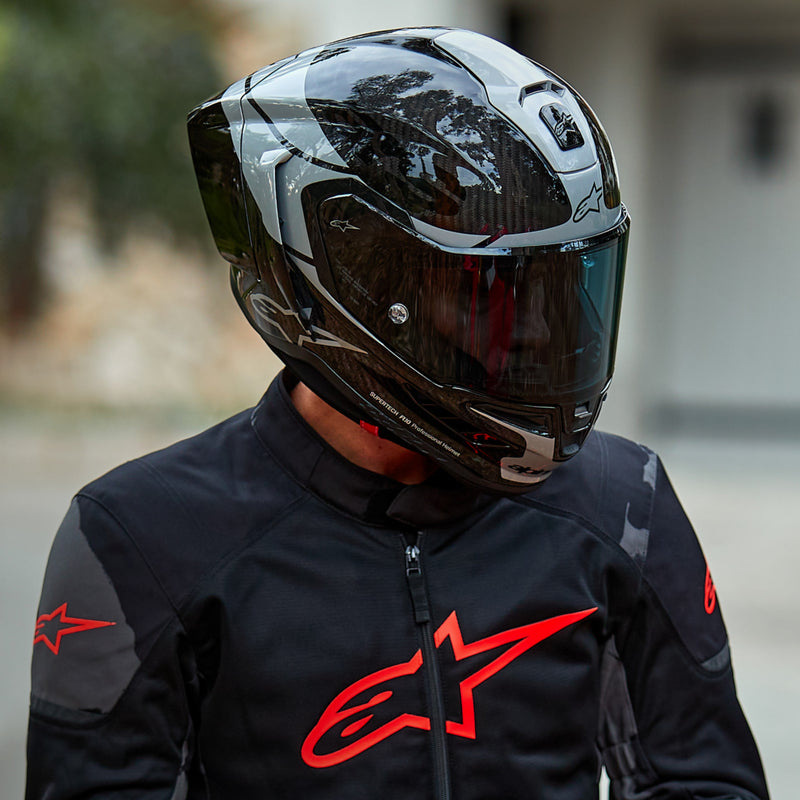 ALPINESTARS Supertech R10 Element Helmet - Carbon/Silver/Black