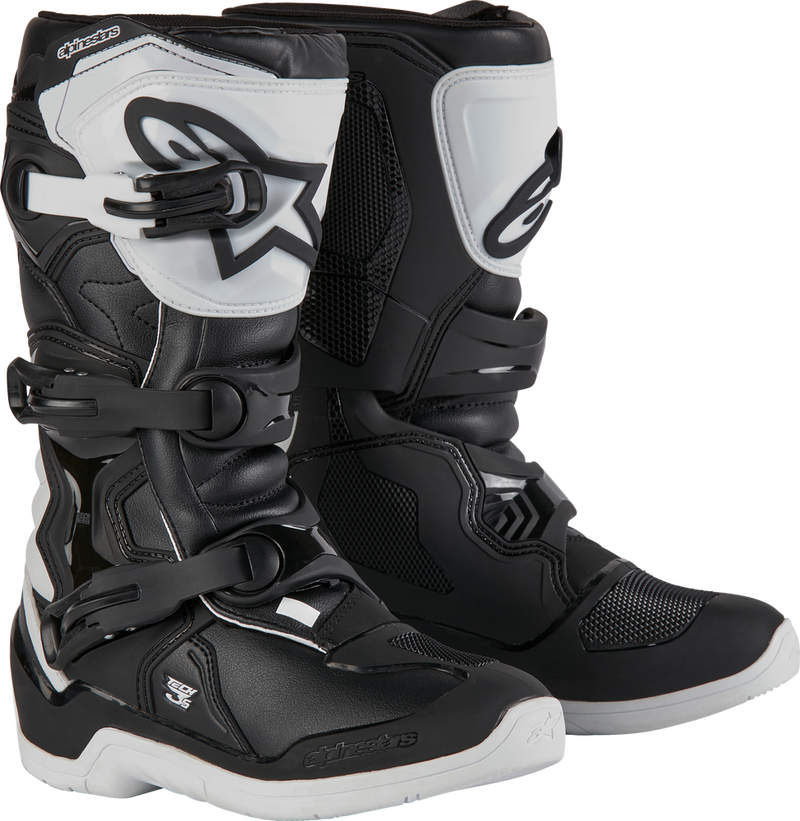 Alpinestars 482-47702 2014024-21-2 TECH 3S YOUTH BOOTS WHITE/BLACK SZ 2